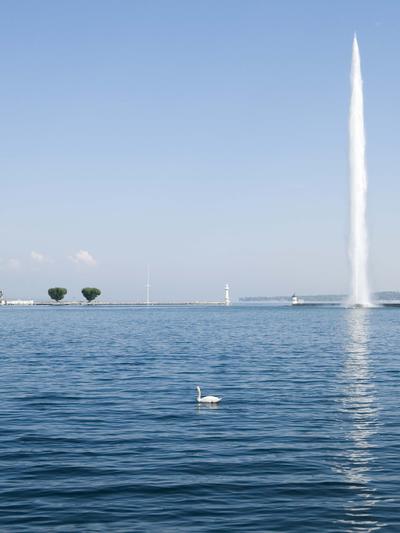 The fountain, Lake Geneva. 0322DSW